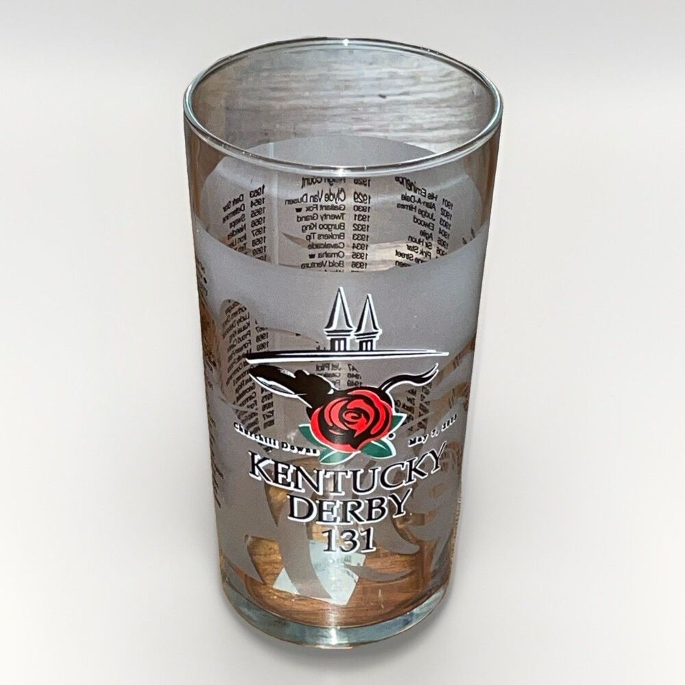 Kentucky Derby 131 2005 Souvenir Mint Julep Glass Unused Churchill Down Roses